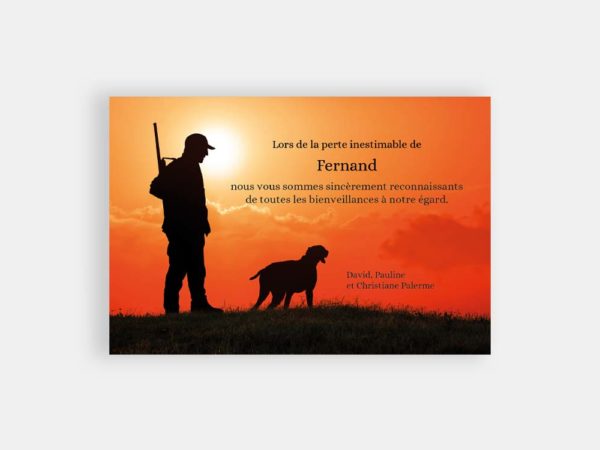 Chasseur et son fidèle chien